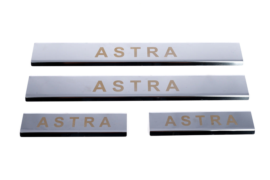 Door Sill Protectors Carmos V1 (4 pcs, Stainless Steel) for Opel Astra H 2004-2013 - image 6