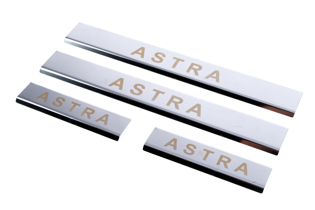 Door Sill Protectors Carmos V1 (4 pcs, Stainless Steel) for Opel Astra H 2004-2013 - image 5