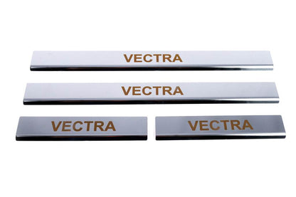 Sill Carmos (4 pieces, stainless steel) for Opel Vectra B 1995-2002 - Reelken Auto