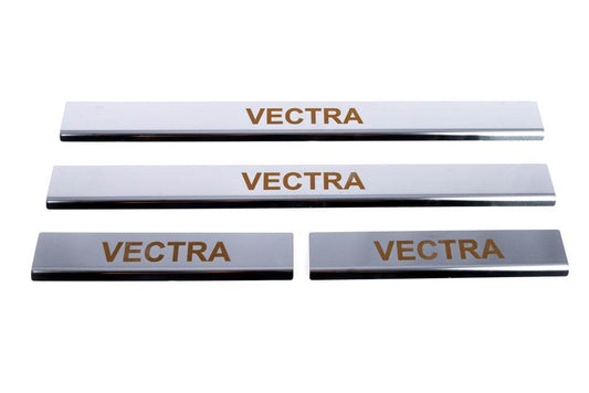 Sill Carmos (4 pieces, stainless steel) for Opel Vectra B 1995-2002 - Reelken Auto