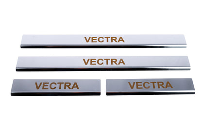 Carmos Door Sill Protectors (4 pcs, Stainless Steel) for Opel Vectra B 1995-2002 - image 2