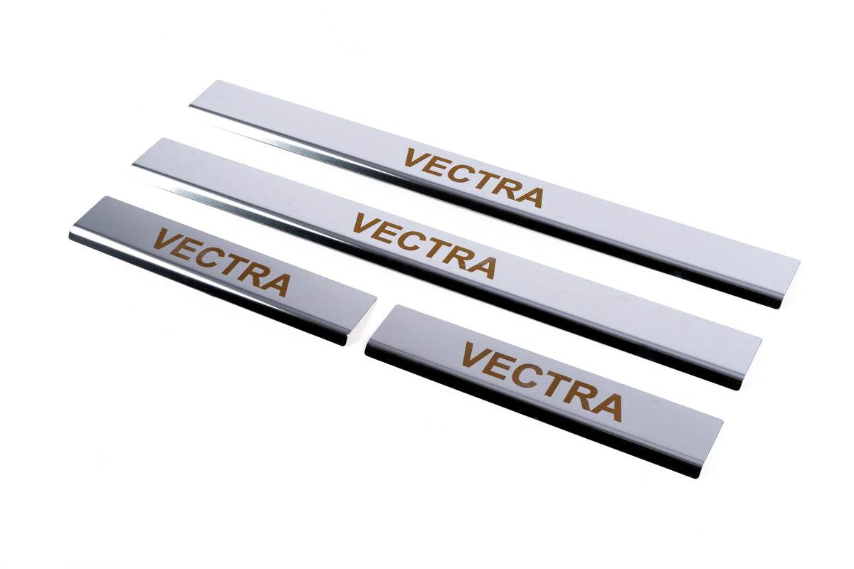 Sill Carmos (4 pieces, stainless steel) for Opel Vectra B 1995-2002 - Reelken Auto