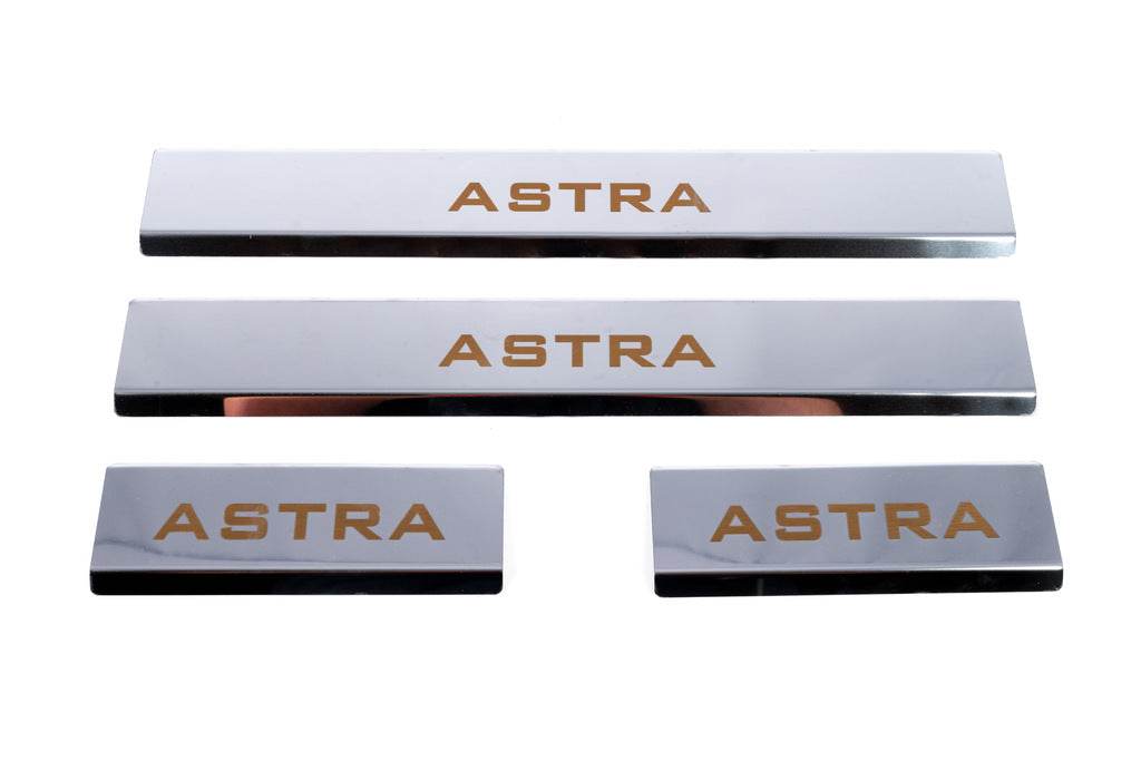 Sill Carmos V1 (4 pieces, stainless steel) for Opel Astra J 2009-2015 - Reelken Auto