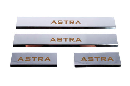 Sill Carmos V1 (4 pieces, stainless steel) for Opel Astra J 2009-2015 - Reelken Auto