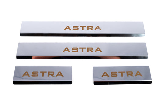 Door Sill Protectors Carmos V1 (4 pcs, Stainless Steel) for Opel Astra J 2009-2015 - image 2