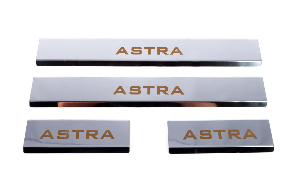 Door Sill Protectors Carmos V1 (4 pcs, Stainless Steel) for Opel Astra J 2009-2015 - image 2