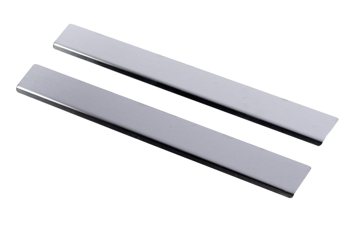 Carmos Door Sill Protectors (2 pcs, Stainless Steel) for Opel Combo 2012-2018 - image 1