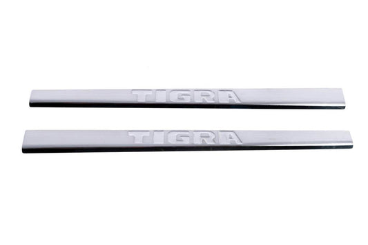 Door sills Carmos (2 pieces, stainless.) for Opel Tigra 2001-2009 - Reelken Auto
