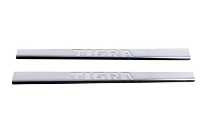 Carmos Door Sill Protectors (2 pcs, Stainless Steel) for Opel Tigra 2001-2009 - image 2