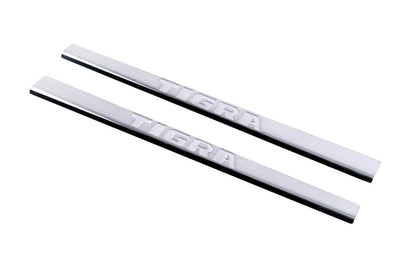 Door sills Carmos (2 pieces, stainless.) for Opel Tigra 2001-2009 - Reelken Auto