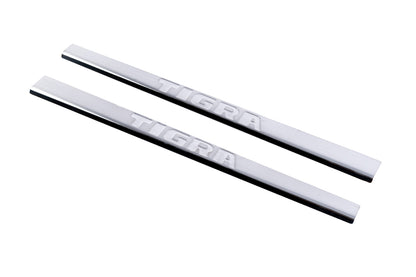 Carmos Door Sill Protectors (2 pcs, Stainless Steel) for Opel Tigra 2001-2009 - image 1