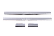 Carmos Door Sill Protectors (4 pcs, Stainless Steel) for Nissan Micra K12 2003-2010 - image 2