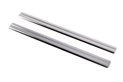 Carmos Door Sill Protectors (2 pcs, Stainless Steel) for Nissan Juke 2010-2019 - image 1