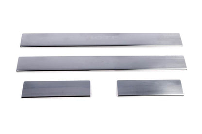 Door sills Carmos (4 pieces, stainless.) for Nissan Note 2004-2012 - Reelken Auto