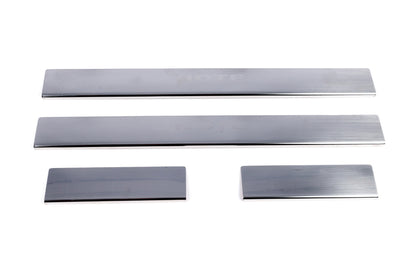 Carmos Door Sill Protectors (4 pcs, Stainless Steel) for Nissan Note 2004-2012 - image 2