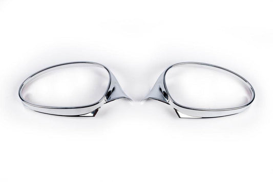 Chrome overlays for mirrors 2005-2008 (2 pcs, ABS) for BMW 3 series E-90/91/92/93 2005-2011 - Reelken Auto