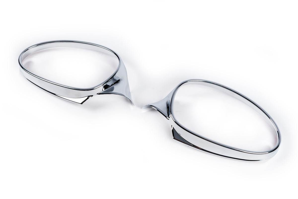 Chrome overlays for mirrors 2005-2008 (2 pcs, ABS) for BMW 3 series E-90/91/92/93 2005-2011 - Reelken Auto