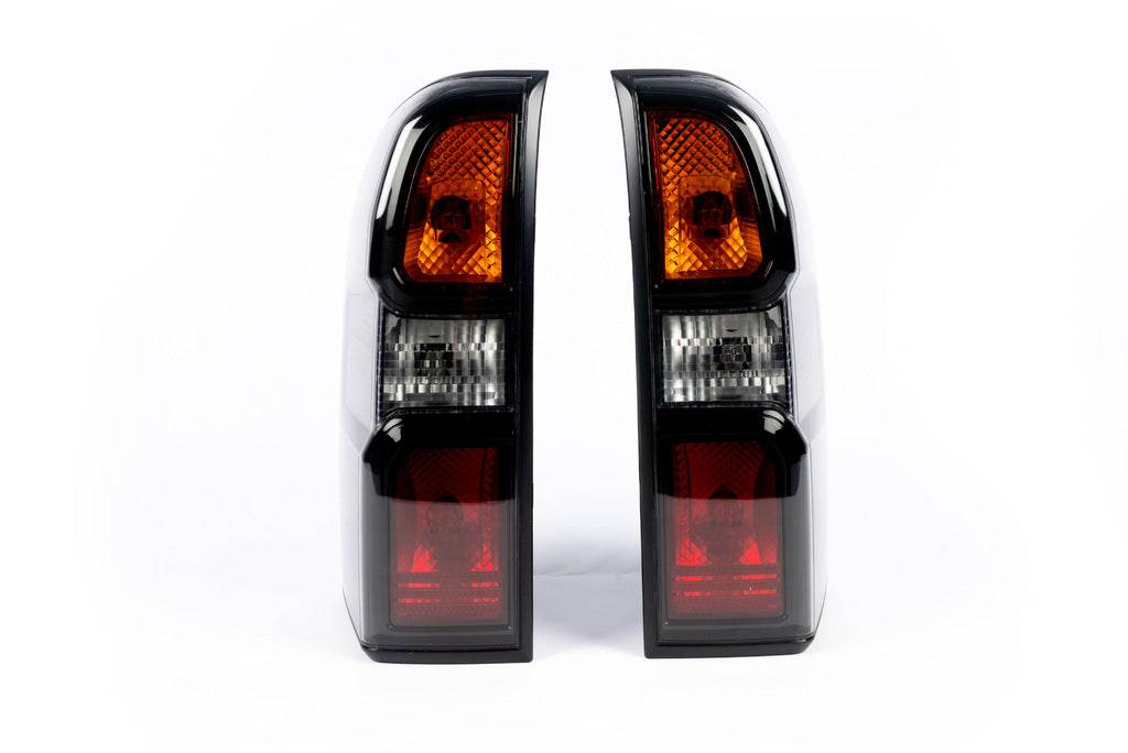 Rear lights Dark Safari (2004-2008, 2 pcs) for Nissan Patrol Y61 1997-2011 - Reelken Auto
