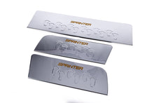 Interior door sill protectors Carmos V2 (3 pcs, stainless steel) for Mercedes Sprinter W906 2006-2018 - image 1