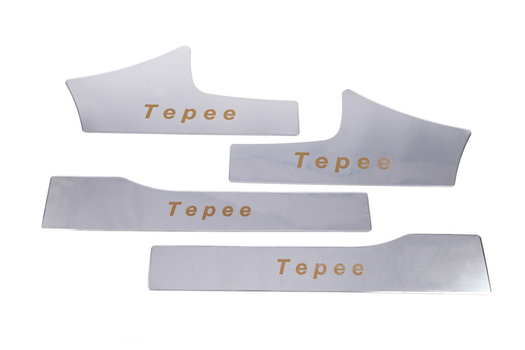 Internal sill guards Carmos (stainless) for Peugeot Partner Tepee 2008-2018 - image 2