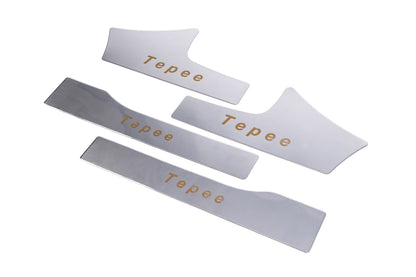 Internal sill guards Carmos (stainless) for Peugeot Partner Tepee 2008-2018 - image 1
