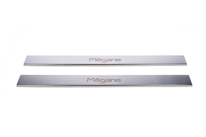 Carmos Door Sill Protectors (2-door, Stainless Steel) for Renault Megane III 2009-2016 - image 2