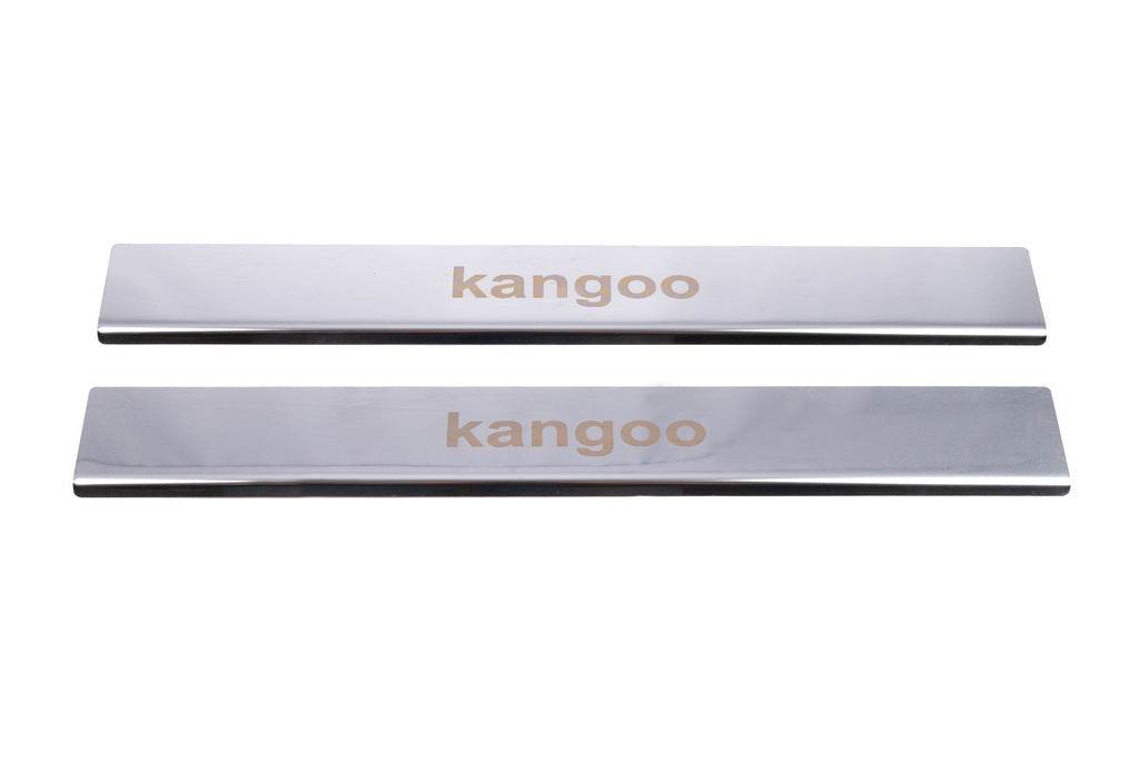 Door sills Carmos V1 (stainless) for Renault Kangoo 1998-2008 - Reelken Auto