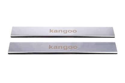 Door sills Carmos V1 (stainless) for Renault Kangoo 1998-2008 - Reelken Auto