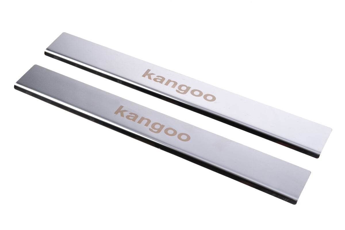 Door sills Carmos V1 (stainless) for Renault Kangoo 1998-2008 - Reelken Auto