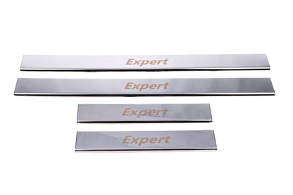 Stainless Steel Door Sill Protectors Carmos (4 pcs) for Peugeot Expert 2017- - image 2