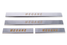 Door Sill Covers (Carmos, 4 pcs, Stainless Steel) for Renault Megane II 2004-2009 - image 2