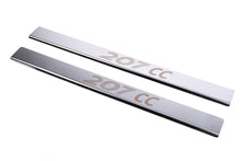 Carmos Door Sill Protectors (2 pcs, Stainless Steel) for Peugeot 207 2006-2014 - image 1