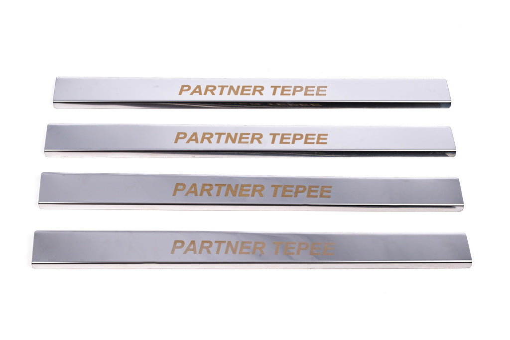 Door sills Carmos V1 (stainless) for Peugeot Partner Tepee 2008-2018 - image 2