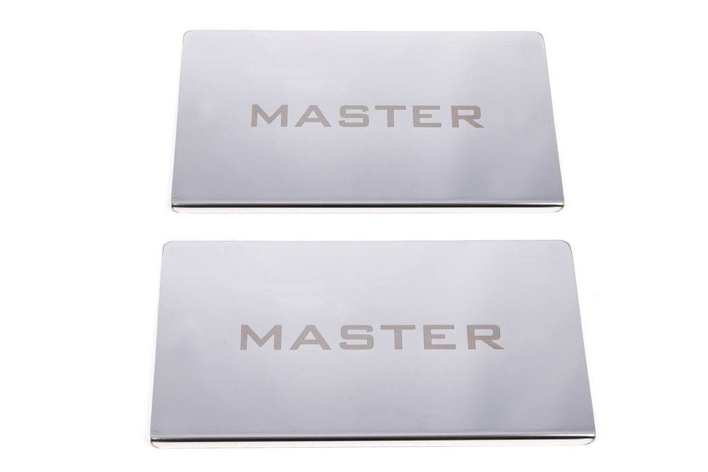 Door sills V2 (2 pieces, stainless.) for Renault Master 2011-2023 - Reelken Auto