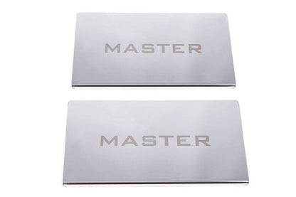 Door sills V2 (2 pieces, stainless.) for Renault Master 2011-2023 - Reelken Auto