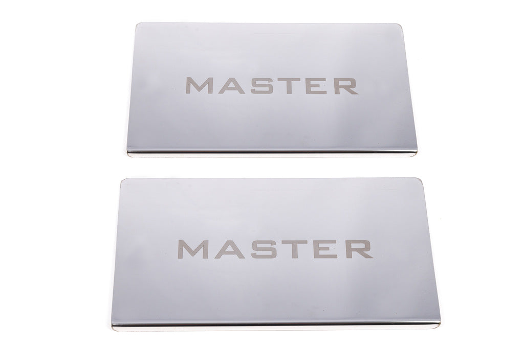 Door Sill Covers V2 (2 pcs, Stainless Steel) for Renault Master 2011-2023 - image 4