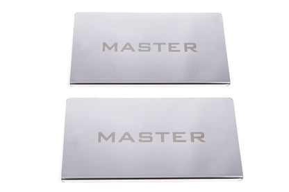 Door Sill Covers V2 (2 pcs, Stainless Steel) for Renault Master 2011-2023 - image 4