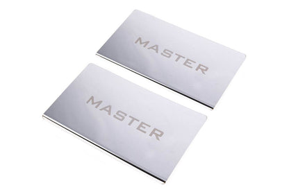 Door sills V2 (2 pieces, stainless.) for Renault Master 2011-2023 - Reelken Auto