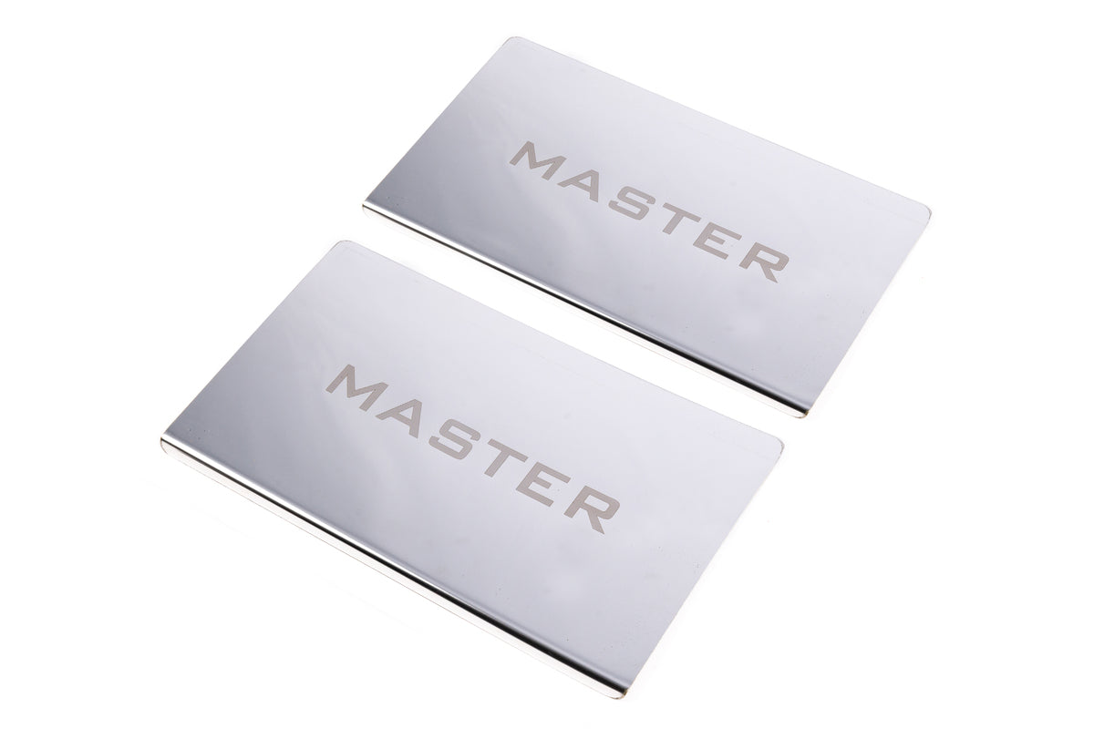 Door Sill Covers V2 (2 pcs, Stainless Steel) for Renault Master 2011-2023 - image 3