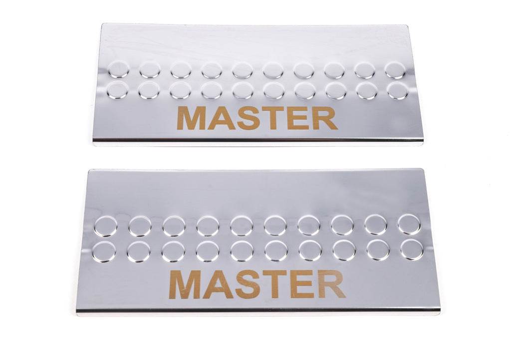Door sills V3 (2 pcs, stainless steel) for Renault Master 2011-2023 - Reelken Auto
