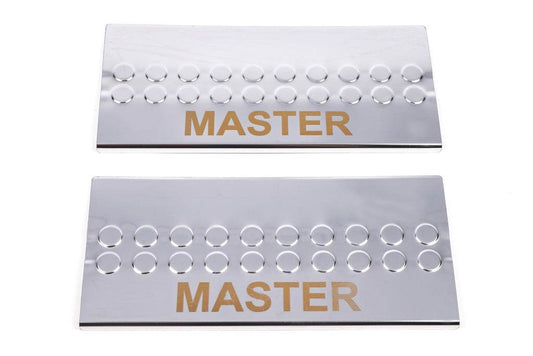 Door sills V3 (2 pcs, stainless steel) for Renault Master 2011-2023 - Reelken Auto