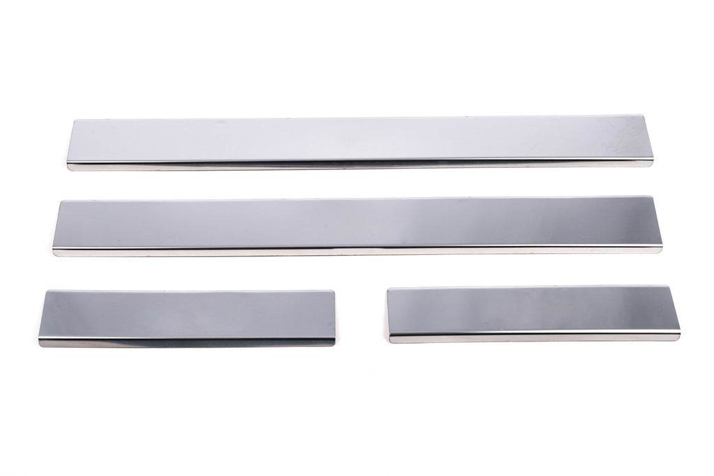 Door sills Carmos (4 pieces, stainless steel) for Toyota Auris 2007-2012 - Reelken Auto