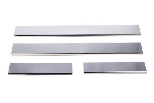 Carmos Door Sill Protectors (4 pcs, Stainless Steel) for Toyota Auris 2007-2012 - image 2