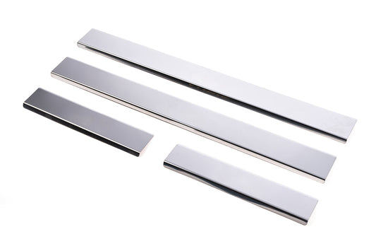 Carmos Door Sill Protectors (4 pcs, Stainless Steel) for Toyota Auris 2007-2012 - image 1