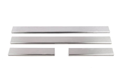 Door sills (Carmos, 4 pieces, stainless steel) for Toyota Corolla 2002-2007 - Reelken Auto