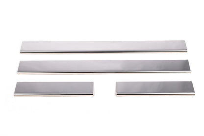Carmos Door Sill Protectors (4 pcs, Stainless Steel) for Toyota Corolla 2007-2013 - image 2
