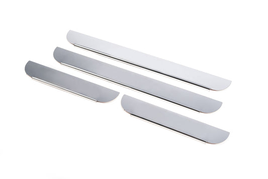 Carmos Door Sill Protectors (4 pcs, Stainless Steel) for Toyota Rav 4 2006-2013 - image 1