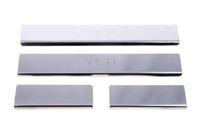 Door sills Carmos V1 (4 pieces, stainless.) for Skoda Yeti 2009-2017 - Reelken Auto