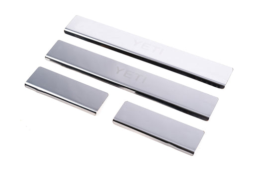Door Sill Protectors Carmos V1 (4 pcs, Stainless Steel) for Skoda Yeti 2009-2017 - image 1