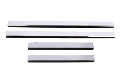 Door sills Carmos (4 pieces, stainless.) for Toyota Hilux 2006-2015 - Reelken Auto